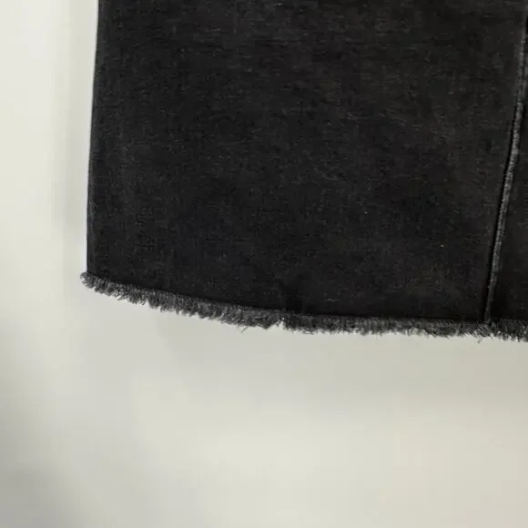 MADEWELL McCarren Raw-Hem Jean Skirt in Washed Black G5523 // 28 - Picture 7 of 12